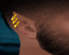 Elf Ears +Gold Piercings