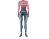 Pink Sweater Torn Jeans