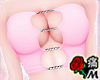 蝶 Pink Chain Cropped