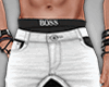 Two Toned White/Blk Jean