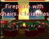 Fireplace with chairs 