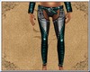 #Teal Leather Chaps