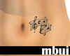 tattoo - music notes