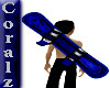 Blue Flames Snowboard