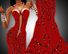 P~Sexy dress red long