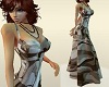 TF* brown Abstract Gown