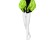Green puffer jacket F