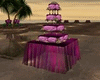 Wedding cake purple/rose