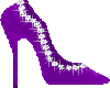 M Purple Shoe w Diamonds