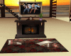 Fireplace with poses