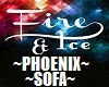~PHOENIX~FIRE~ICE~SOFA~