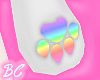 ♥Rainbow Paw Socks m