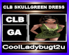 CLB SKULLGREEN DRESS