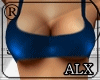 [Alx]Blue Sexy Tiny Top