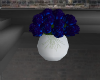 blue rose in vase