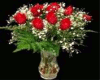 *CL*Vase of Red Roses