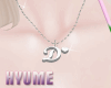H' Letter D Necklace