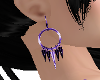 Purple Spike Earrings
