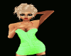 Xxlight green mini dress