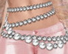 E* Silver Pearl Belt