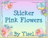 Sticker... Pink Flowers