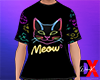 Cat Neon Shirt Kid