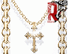 🦁 Gold neck Cross