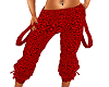 red leopard cargo pants