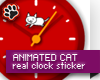 Cat (Real Clock)