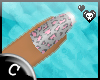 .C Leo Print Nails Pink