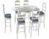 bistro table 6 chairs