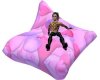 (H)Large pink cushion