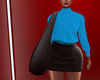Blue Sweater & Skirt
