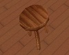 dark wood stool