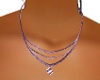Necklace shiny Purple