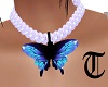 B butterfly necklace