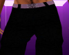 !T! Blk&Lilac Suit Pants