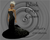 Black Crepe Gown