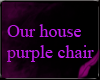 purple leather chair