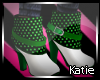 (K) Green/White Boots