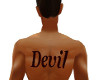(DM)Devil Back Tatt Male