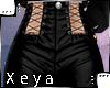 X | Black Leather Pants