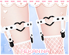 [T] Heart garters White