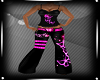 Neon Pink Butterfly Pant