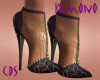 Kimono purple heels