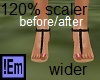 !Em 120%Wide Feet Scaler