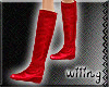 [W] Wedge boots red