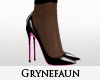 Black pink heel nylons 2
