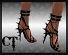 {CT} Black Spike Heels