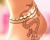 Foot  Bare Tattoo Yellow